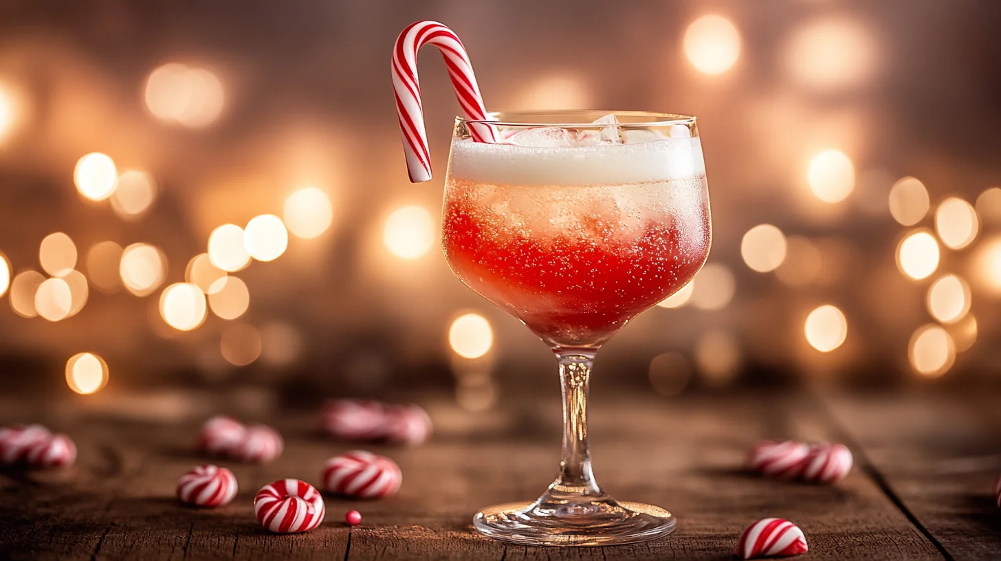 Le cocktail bonbon Candy Cane Spritzer cocktail pour vos soirées